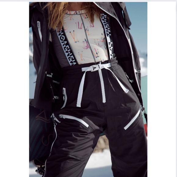 Free People Zephyr Ski Shell Pants in Black Combo - NWT - Picture 13 of 17